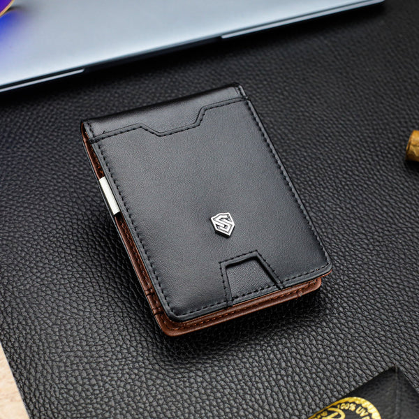 Vyriška plona piniginė, kortelių dėklas su RFID F02 S20