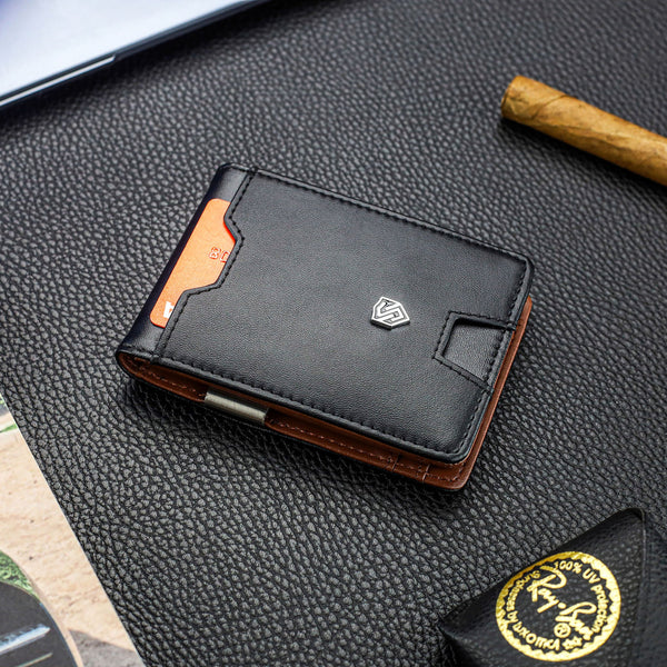 Vyriška plona piniginė, kortelių dėklas su RFID S22