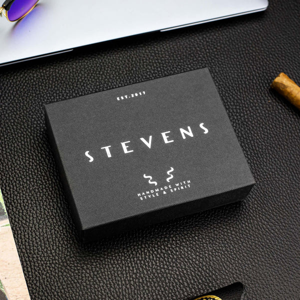 Vyriška natūralios odos piniginė Stevens Z05-325A, juoda N391