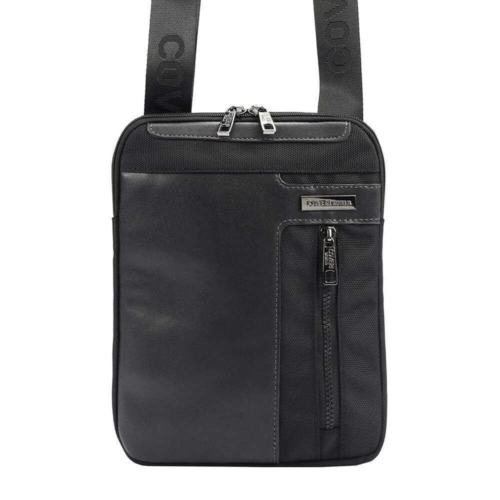 Vyriška juoda crossbody rankinė Coveri World CW2263 su reguliuojamu dirželiu