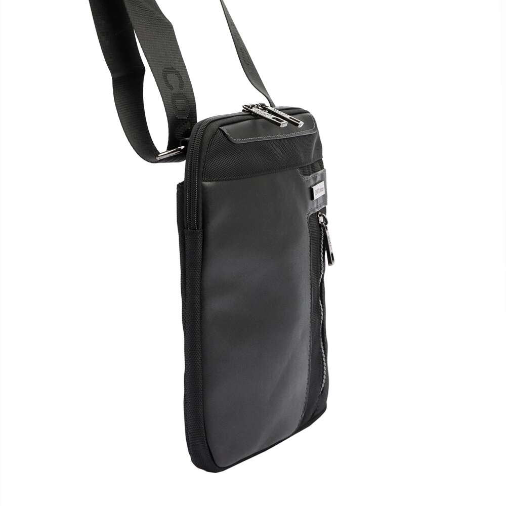 Vyriška juoda crossbody rankinė Coveri World CW2263 su reguliuojamu dirželiu