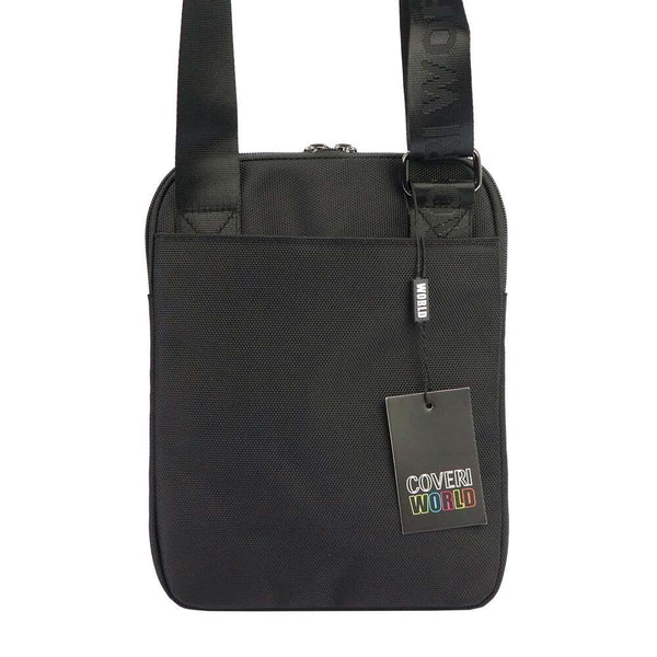 Vyriška juoda crossbody rankinė Coveri World CW2263 su reguliuojamu dirželiu