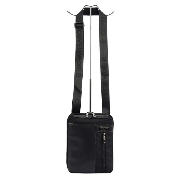 Vyriška juoda crossbody rankinė Coveri World CW2263 su reguliuojamu dirželiu