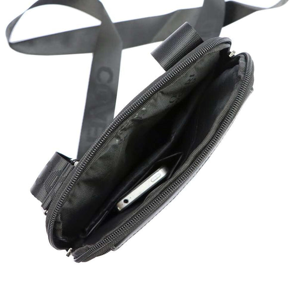 Vyriška juoda crossbody rankinė Coveri World CW2263 su reguliuojamu dirželiu