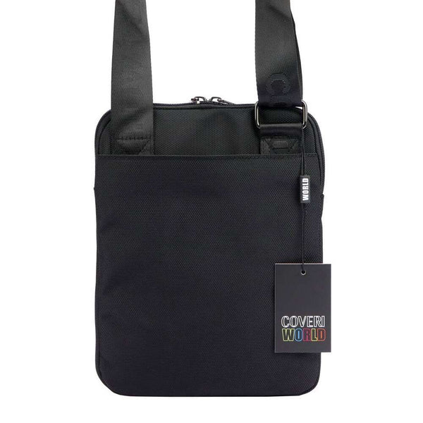 Vyriška juoda crossbody rankinė Coveri World CW2261 su reguliuojamu dirželiu