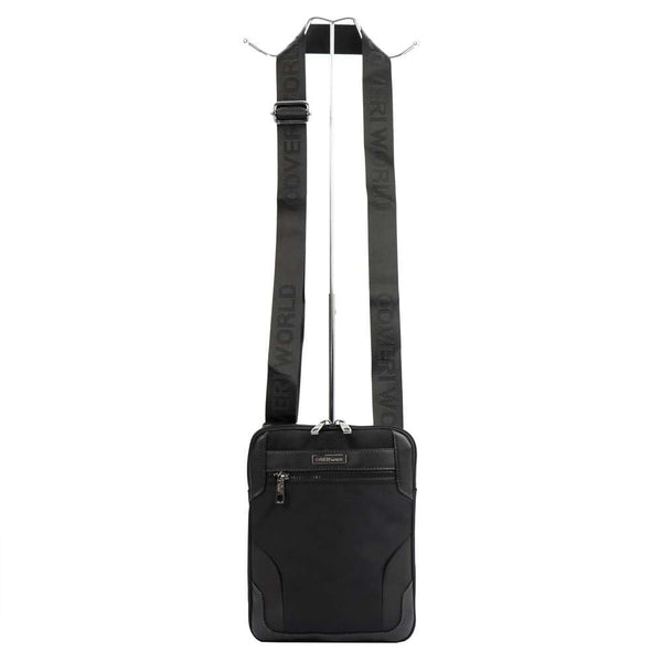 Vyriška juoda crossbody rankinė Coveri World CW2261 su reguliuojamu dirželiu