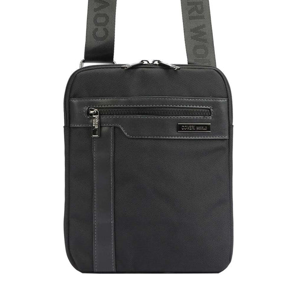 Vyriška juoda crossbody rankinė Coveri World CW2264, ekologiška oda, su reguliuojamu dirželiu