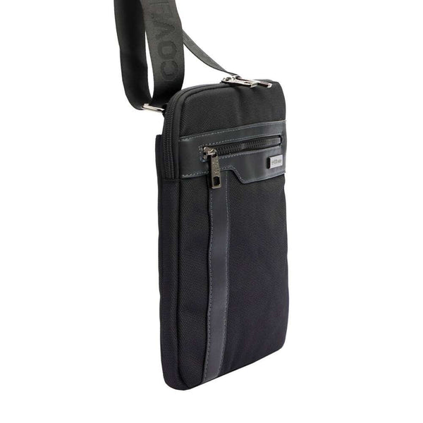 Vyriška juoda crossbody rankinė Coveri World CW2264, ekologiška oda, su reguliuojamu dirželiu