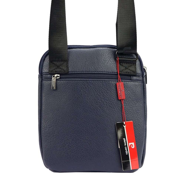 Vyriška mėlyna crossbody rankinė Pierre Cardin, ekologiška oda