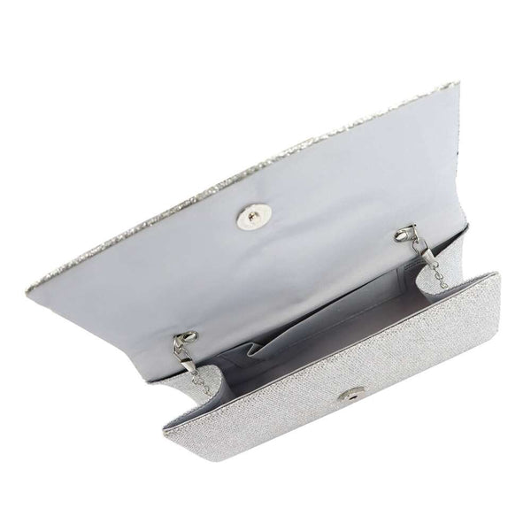 Moteriška sidabrinė eko odos crossbody rankinė Jessica A-2182