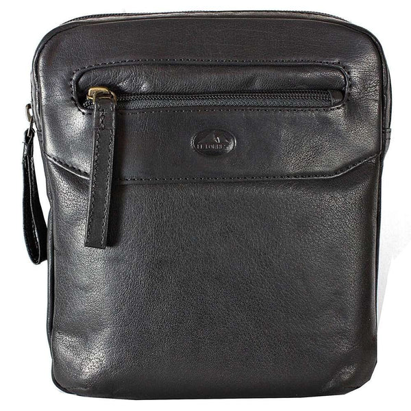 Vyriška odinė crossbody rankinė EL FORREST MB10-61/67, juoda