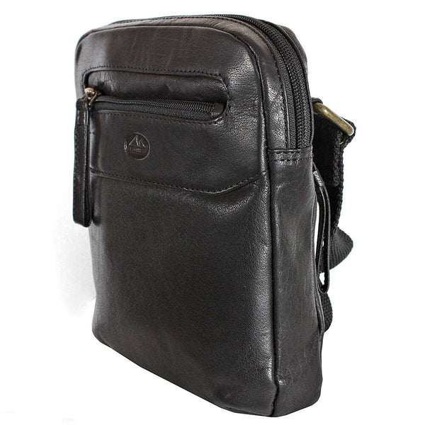 Vyriška odinė crossbody rankinė EL FORREST MB10-61/67, juoda