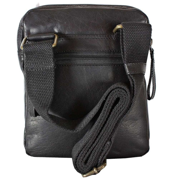 Vyriška odinė crossbody rankinė EL FORREST MB10-61/67, juoda