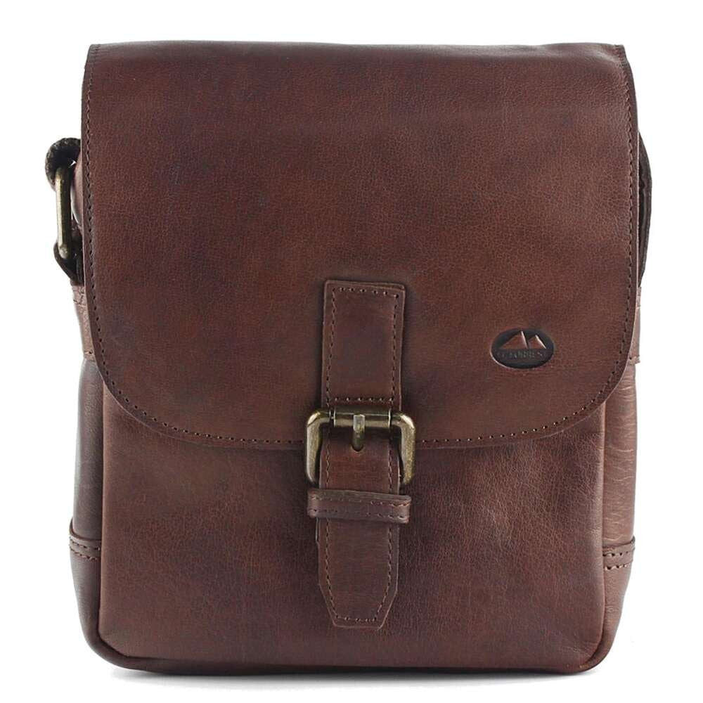 Vyriška odinė crossbody rankinė EL FORREST MB11-22, ruda