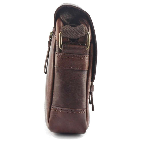 Vyriška odinė crossbody rankinė EL FORREST MB11-22, ruda