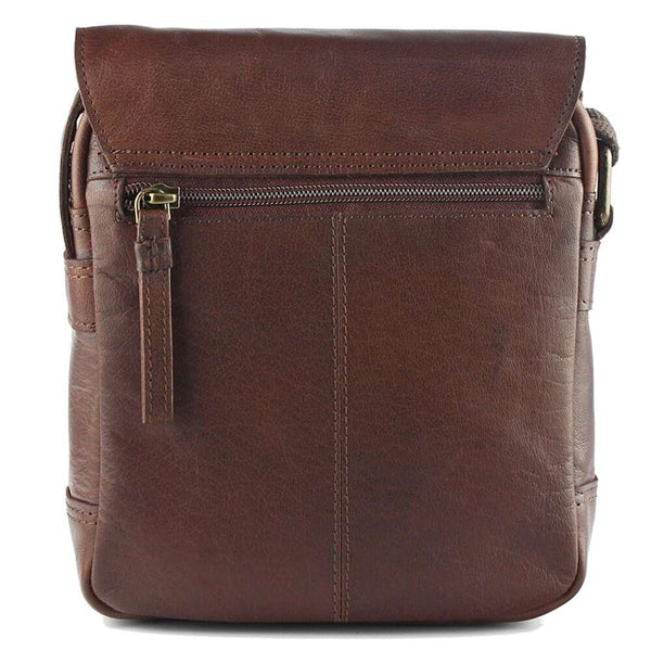 Vyriška odinė crossbody rankinė EL FORREST MB11-22, ruda