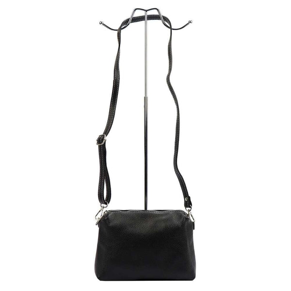 Moteriška odinė rankinė Patrizia 419-051, žalia, crossbody stiliaus