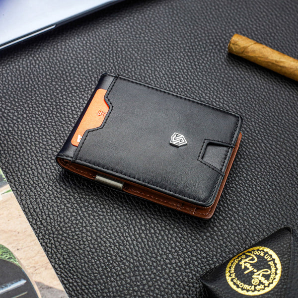 Vyriška plona piniginė, kortelių dėklas su RFID F02 S20