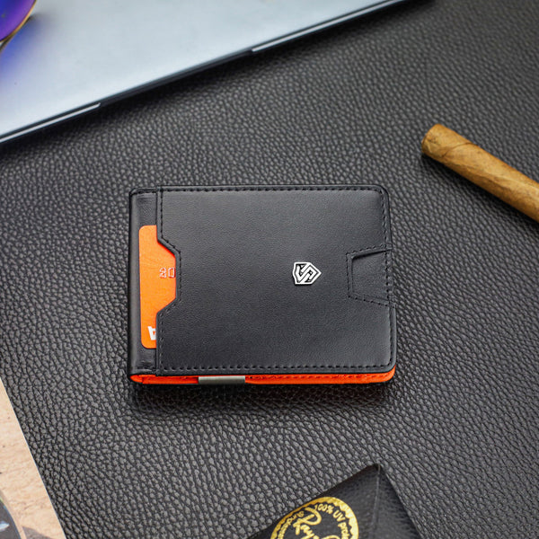 Vyriška plona piniginė, kortelių dėklas su RFID F02 S21