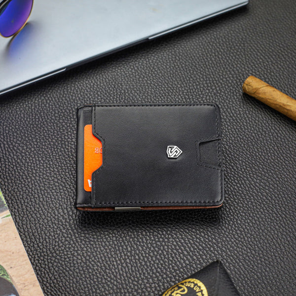 Vyriška plona piniginė, kortelių dėklas su RFID F02 S20