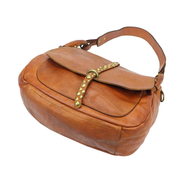 Moteriška odinė crossbody rankinė VS 006, ruda