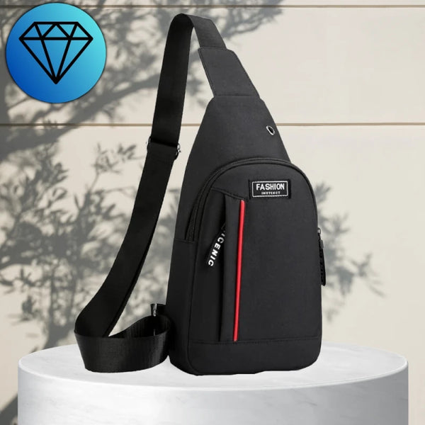 Maža sportinė kuprinė vyrams L132, juoda R279