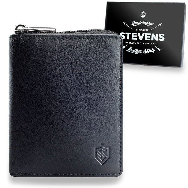 Vyriška vertikali odinė piniginė Stevens S17