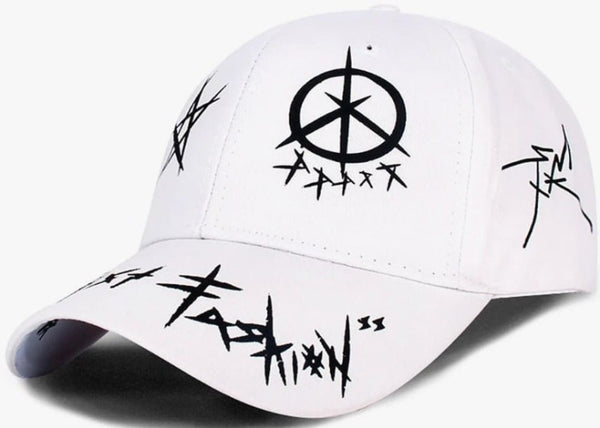 Unisex Graffiti Kepurė su Snapeliu