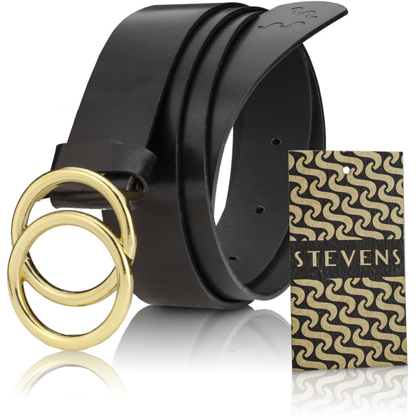 Odinis diržas moterims Stevens, juodas