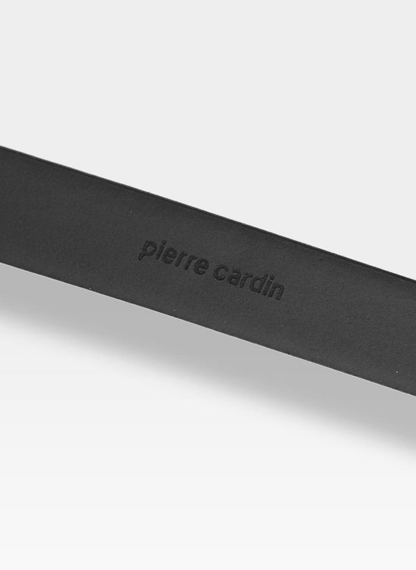 Vyriškas odinis diržas Pierre Cardin, juodas D49