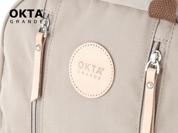 Kuprinė su skyriumi nešiojamam kompiuteriui Himawari, smėlio spalvos