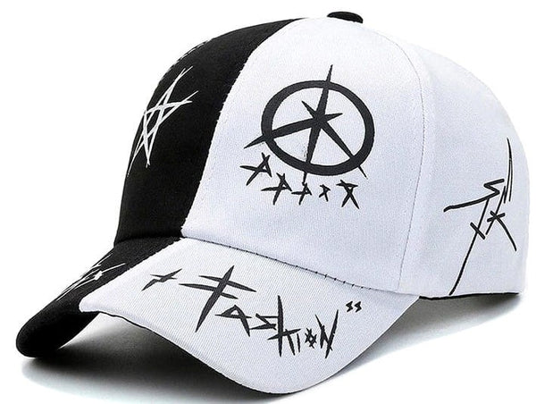 Graffiti stiliaus „unisex“ kepurė su snapeliu