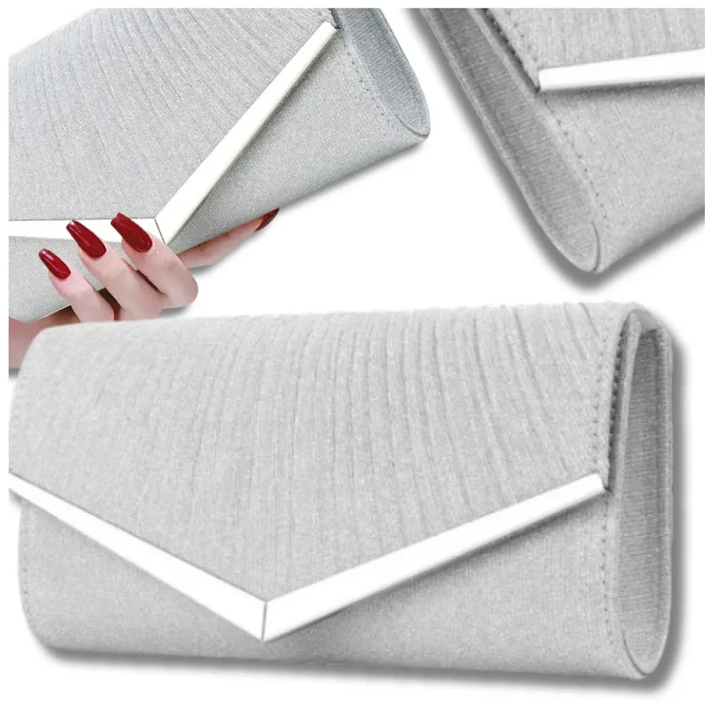 Maža rankinė moterims S115 sidabrinės spalvos R804