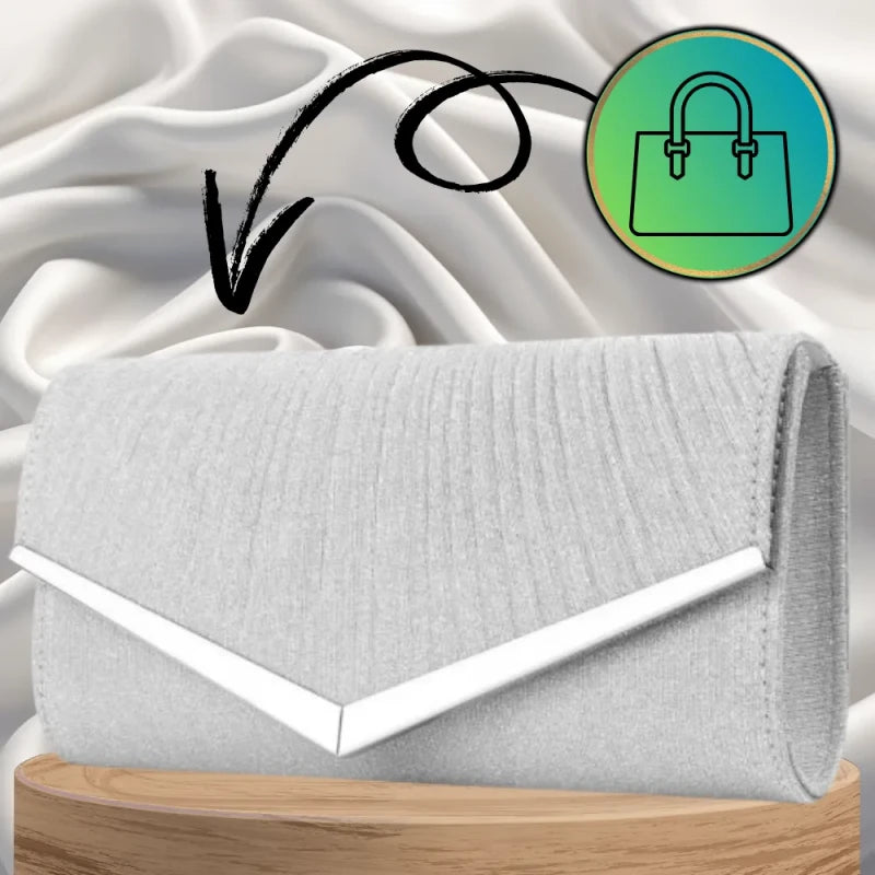 Maža rankinė moterims S115 sidabrinės spalvos R804