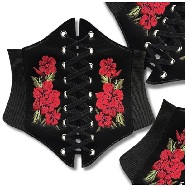 Moteriškas diržas-korsetas T125, juodas N83