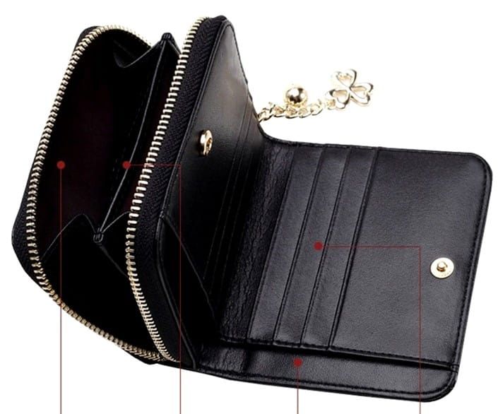 Piniginė moterims C23, juoda D943