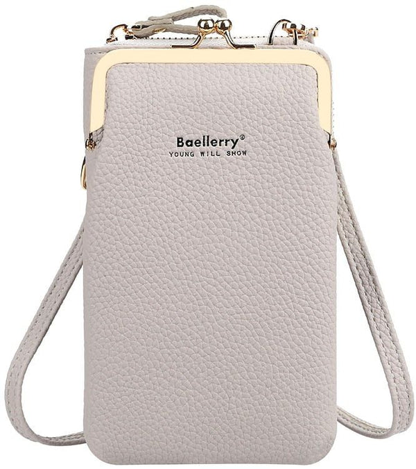 Mini piniginė, rankinė moterims D27, smėlio spalvos R589