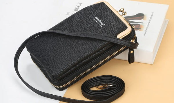 Mini piniginė, rankinė moterims D27, juoda D1912