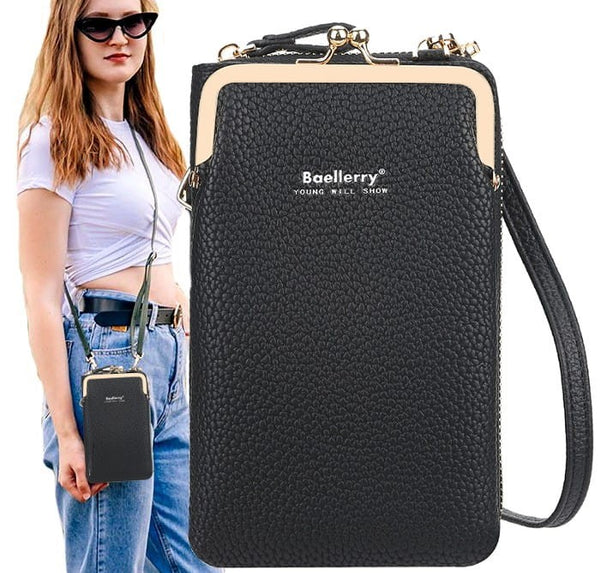 Mini piniginė, rankinė moterims D27, juoda D1912