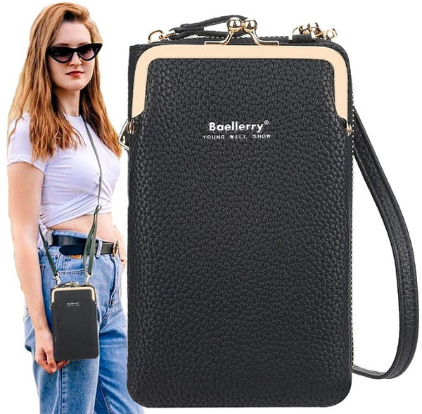 Mini piniginė, rankinė moterims D27, juoda D1912