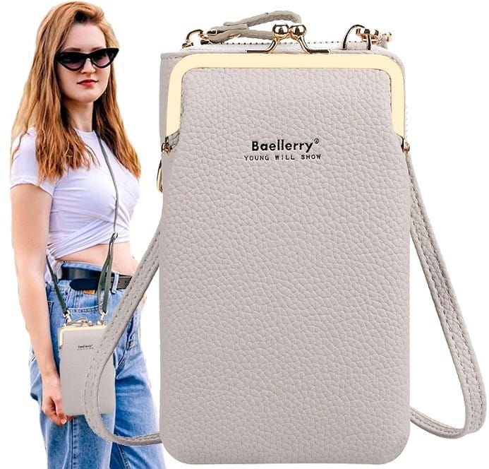 Mini piniginė, rankinė moterims D27, smėlio spalvos R589