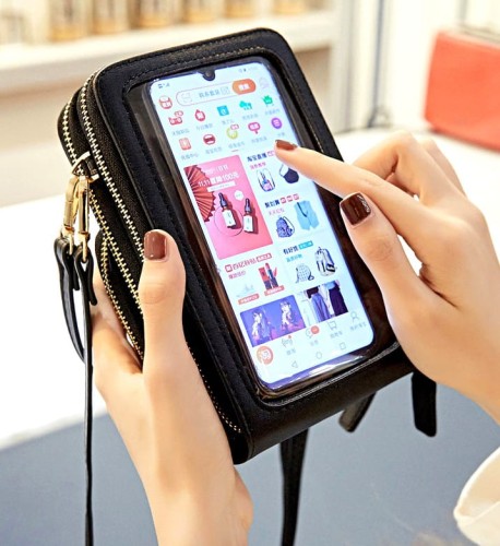 Maža rankinė moterims U98 juoda N126