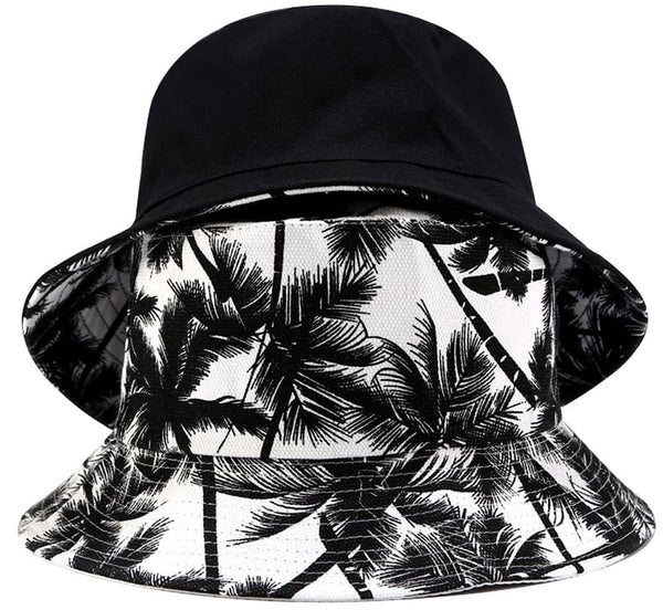 Dvipusė kepurė bucket hat M16, juoda/balta