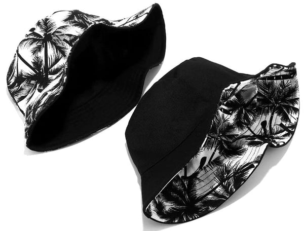 Dvipusė kepurė bucket hat M16, juoda/balta