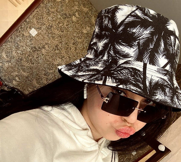 Dvipusė kepurė bucket hat M16, juoda/balta