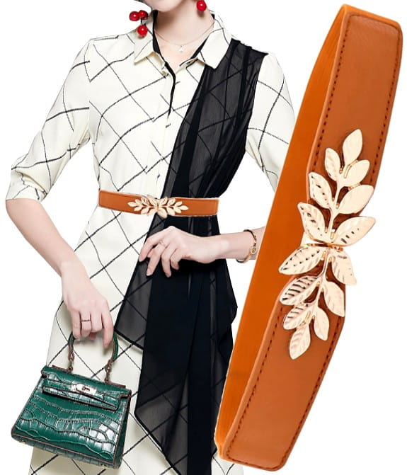 Moteriškas diržas S123 rudas N88