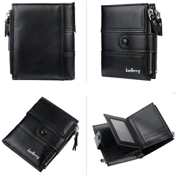 Vyriška piniginė E34, juoda S137