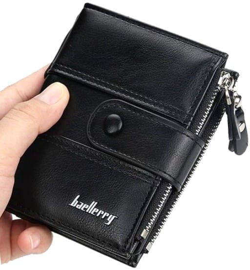 Vyriška piniginė E34, juoda S137