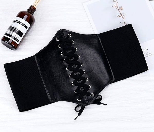 Moteriškas diržas-korsetas T125, juodas N82