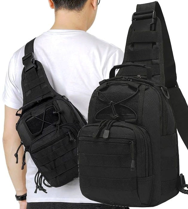 Vyriška taktinė kuprinė T126, juoda R21